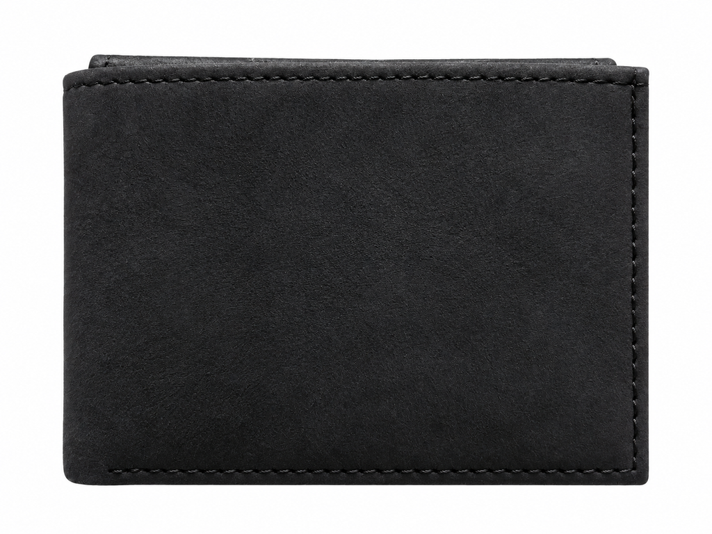 Cartera de Piel Negra para Caballero