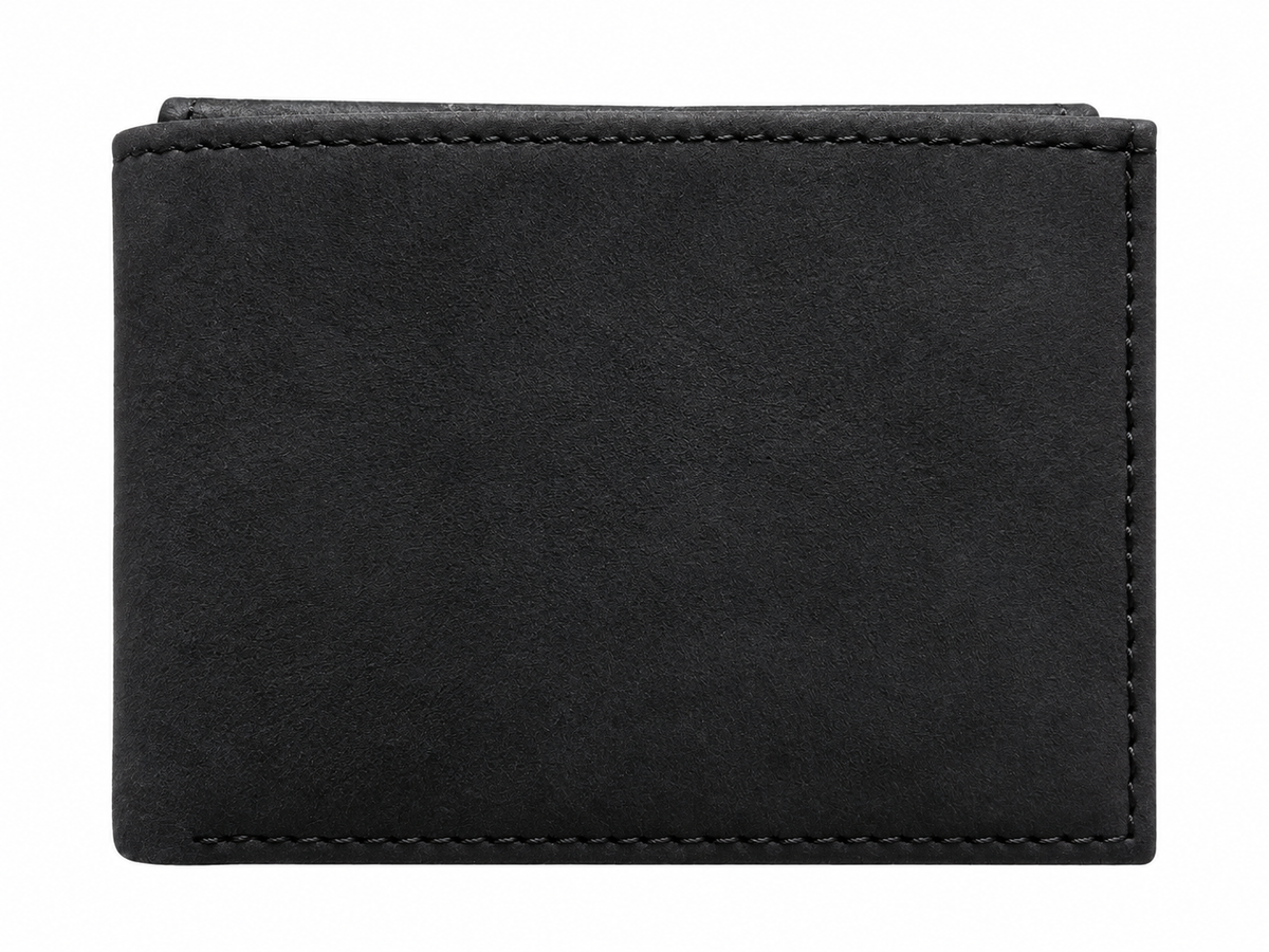 Cartera de Piel Negra para Caballero
