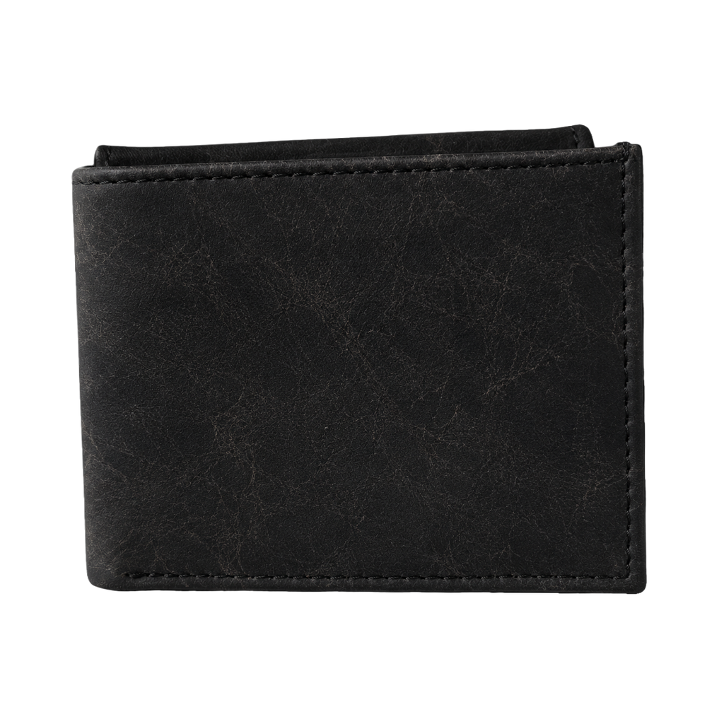 Cartera de piel negra para caballero AMZZUL vista exterior