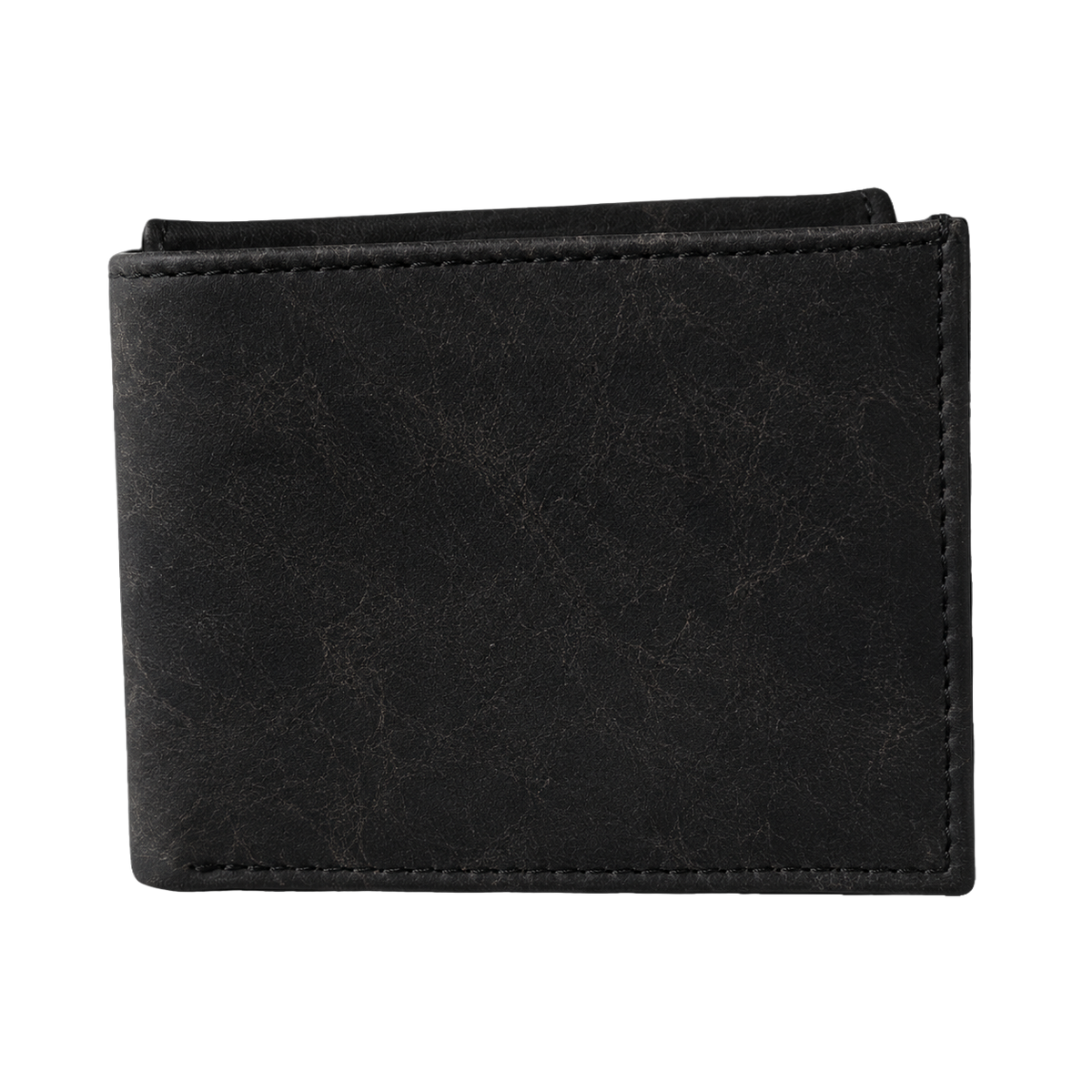 Cartera de piel negra para caballero AMZZUL vista exterior