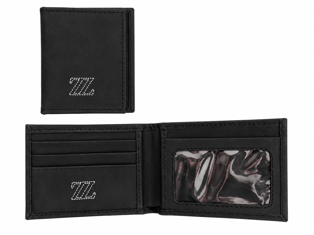 Cartera de Piel Negra para Caballero