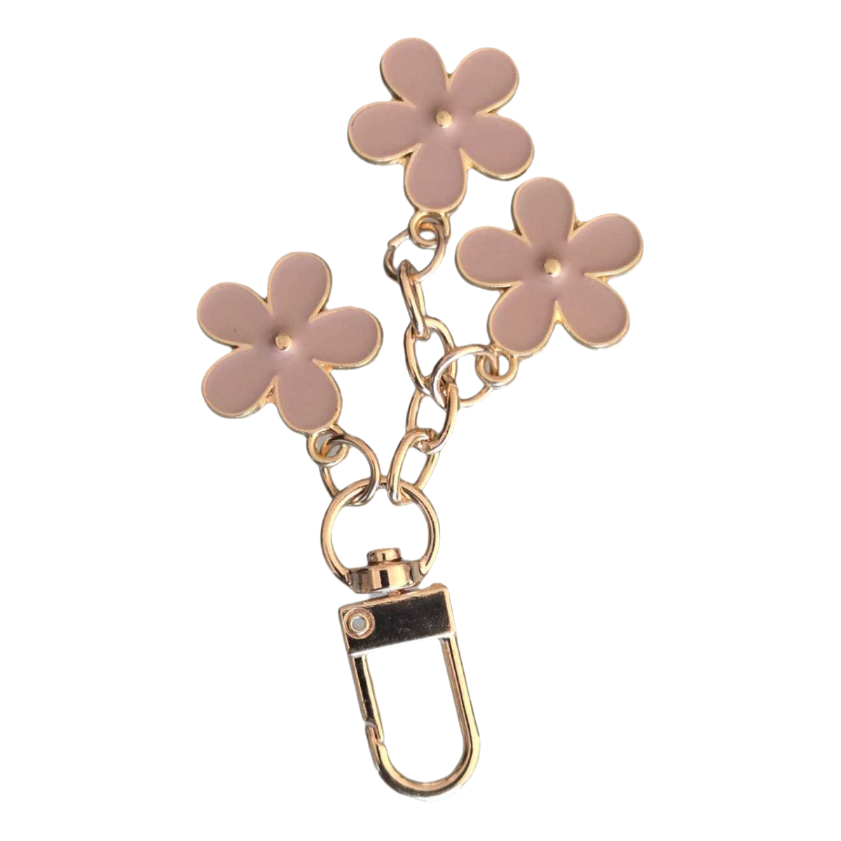 Charm decorativo de flores de bolsa tote de piel miel AMZZUL