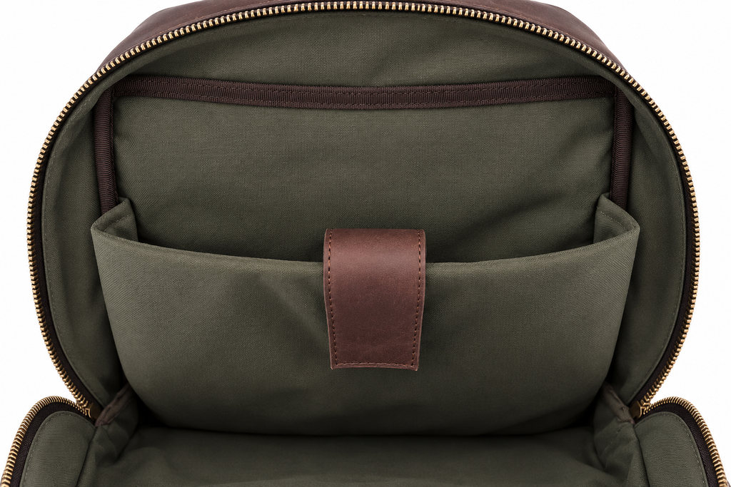 Mochila de Piel Café