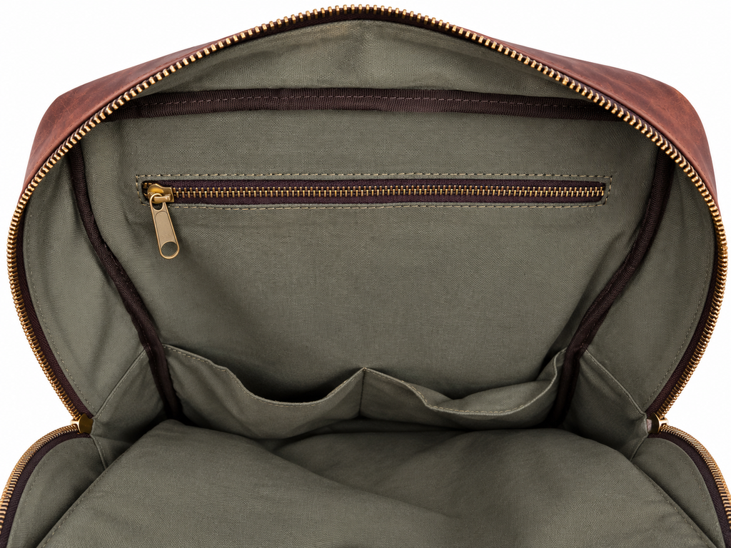 Mochila de Piel Café
